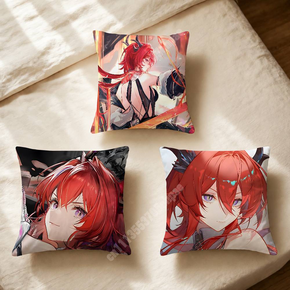 Home Textiles And Furnishing - Arknights Endfield Laevatain Kussensloop Kussenhoes Bank