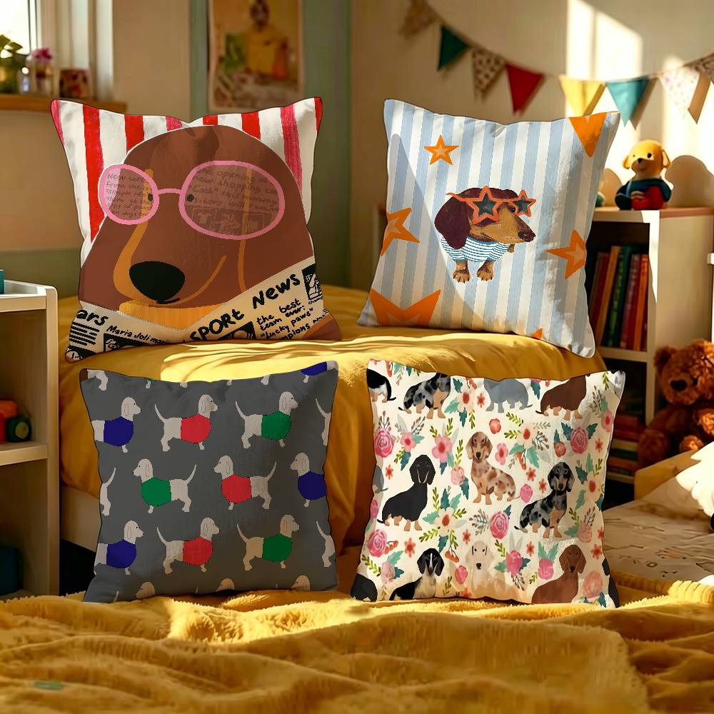 Home Textiles And Furnishing - Worsthond Teckel schattig kussen cadeau's thuiskantoor