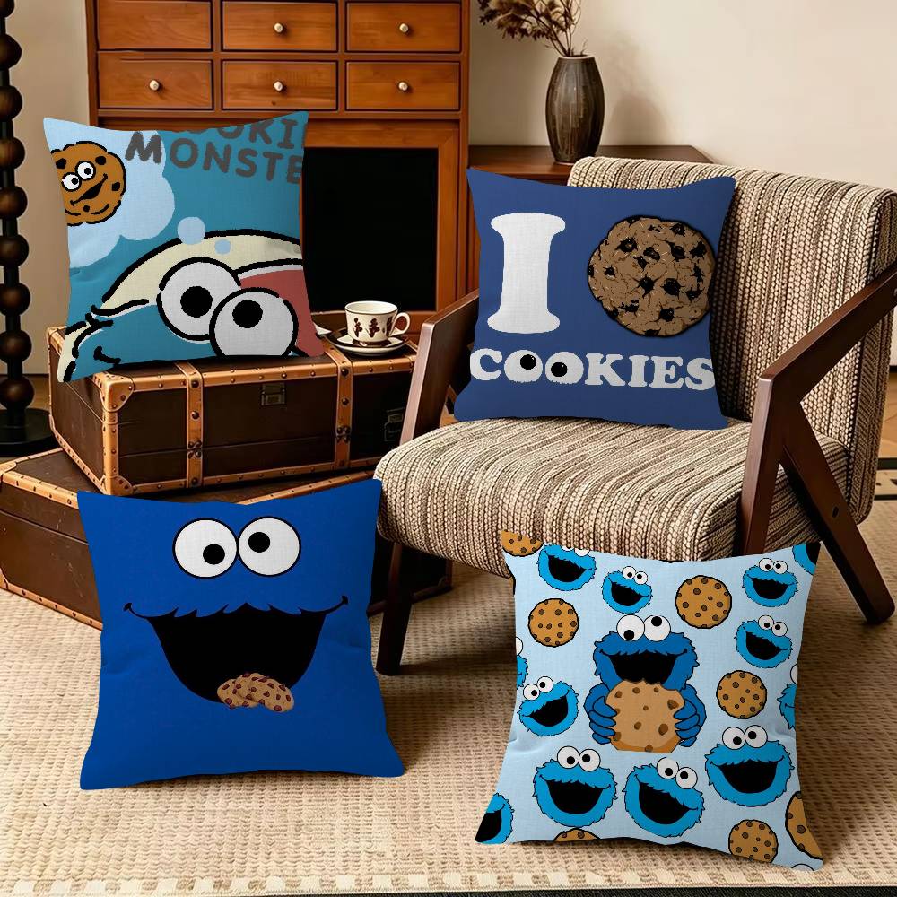 Home Textiles Inc - C-Cookies Monster Cartoon Kussen Cadeau Thuiskantoor