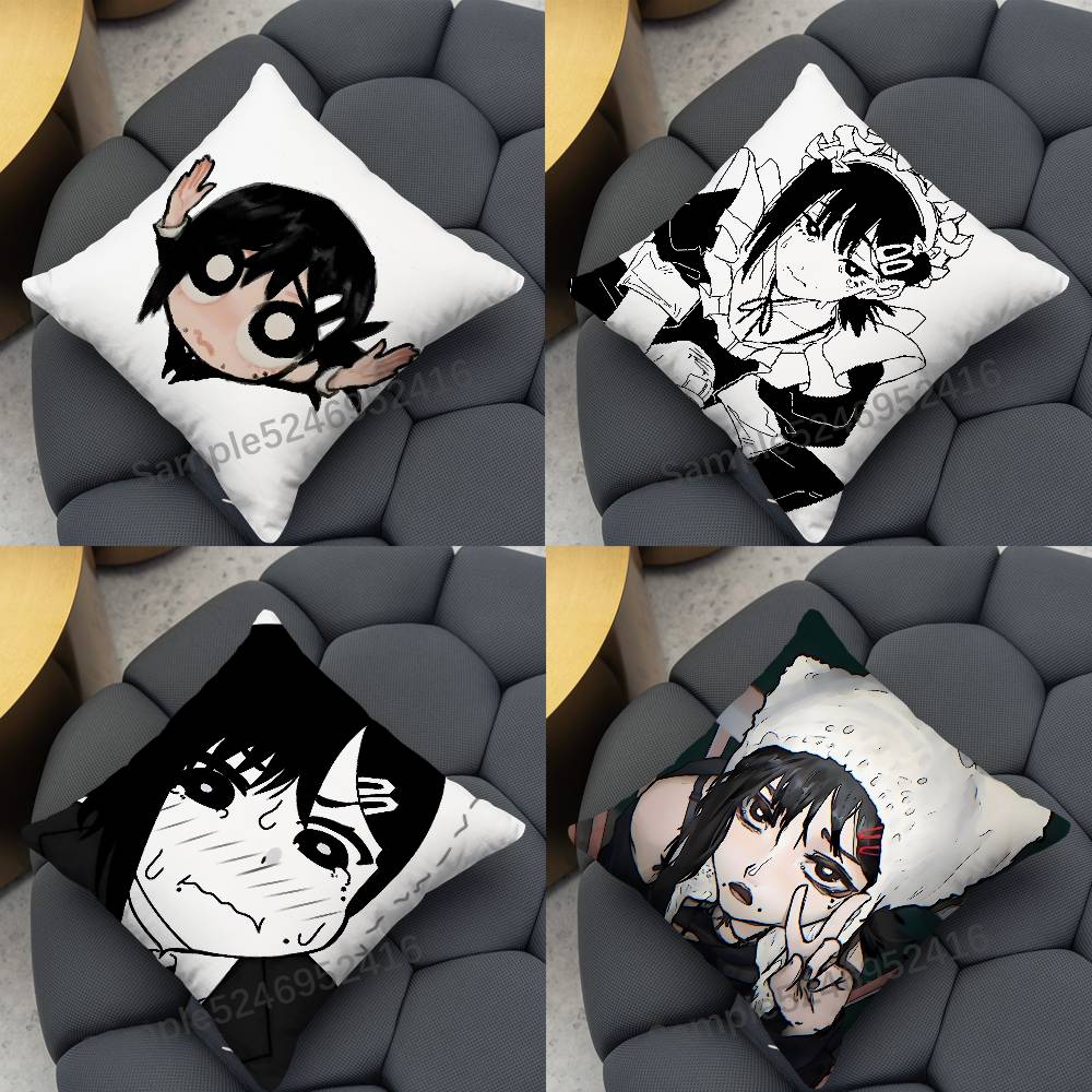 Home Textiles Inc - Kobeni C-Chainsaw Man Vierkant kussen Kussensloop