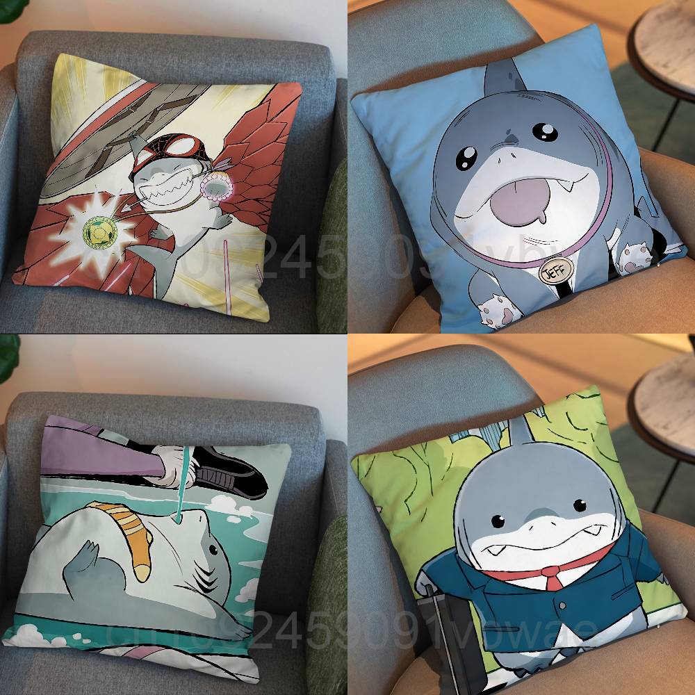 Home Landing Textiles - Land Shark schattige Jeff kussensloop kantoorkussens