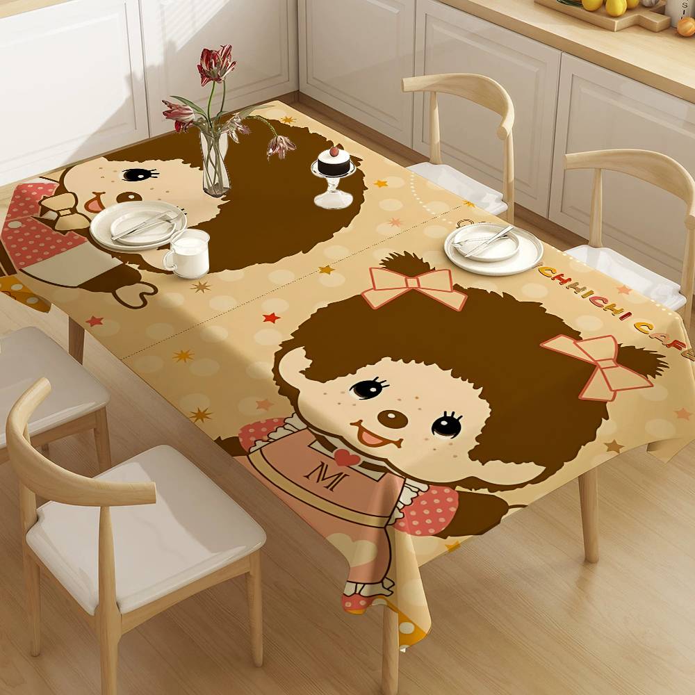 Home Textiles Logo - Populair logo M-Monchhichi mode-tafelkleed verjaardagsfeestje bruiloft
