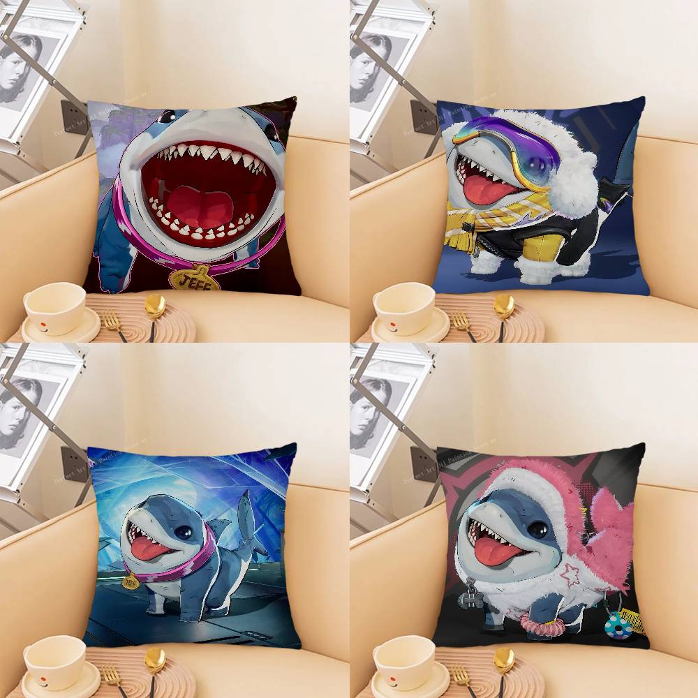 Home Landing Textiles - 1pc J-Jeff The Land S-Shark Kussensloop