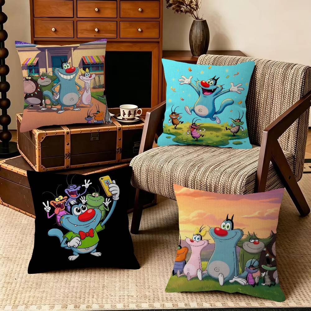 Home Textiles Inc - Oggy and the C-Cockroaches Decoratieve kussensloop