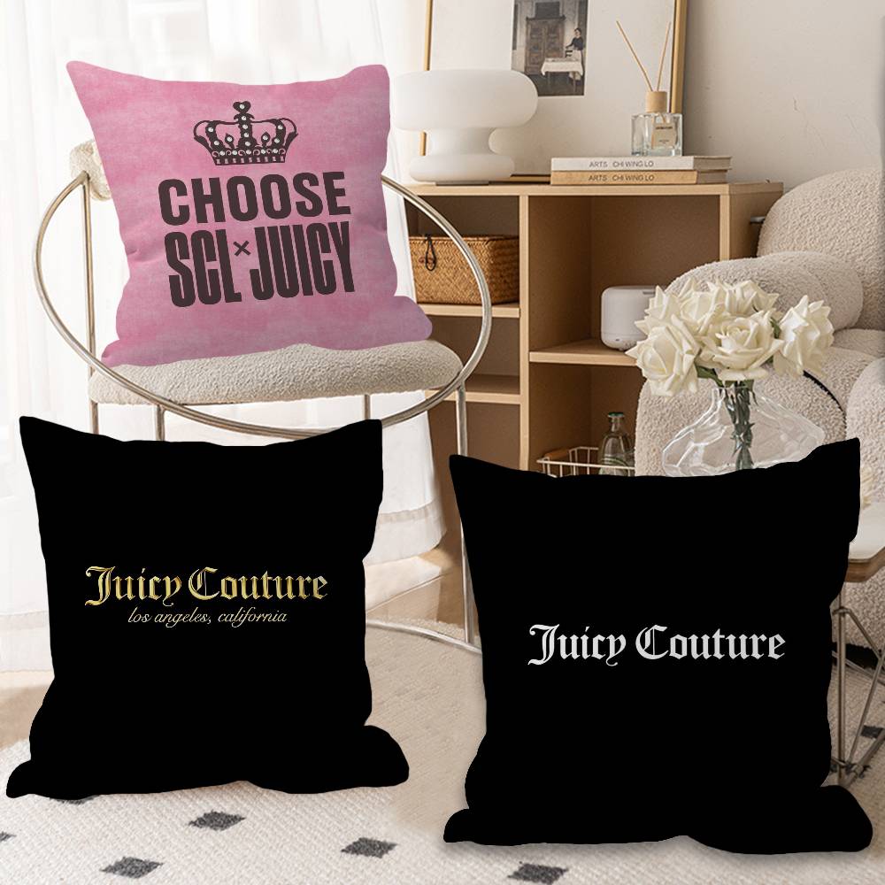 Home Textiles Inc - J-Juicy logo C-CoutureS-S Gepersonaliseerde Kussenhoes Slaapkamer
