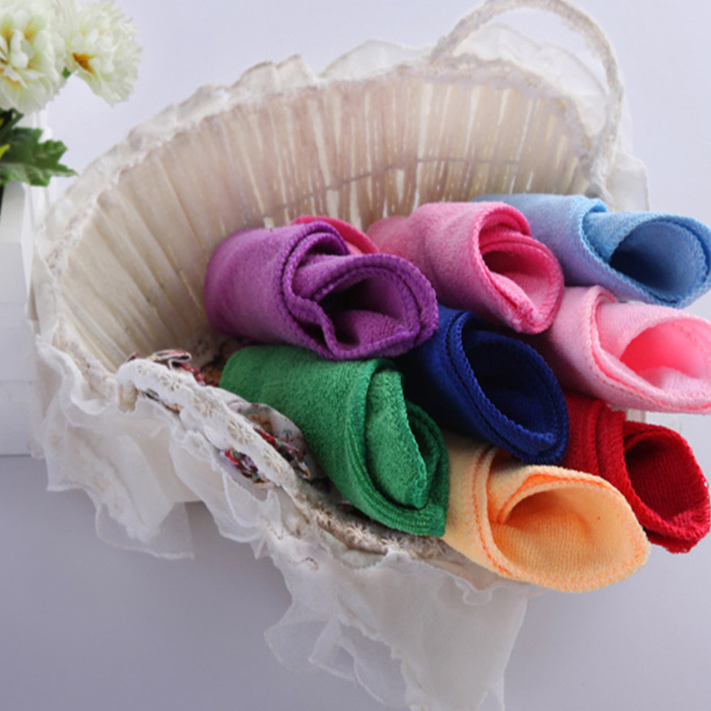 Home Textiles Premium - 50 stuks microvezel gezichtshanddoek vierkante reinigingsdoek