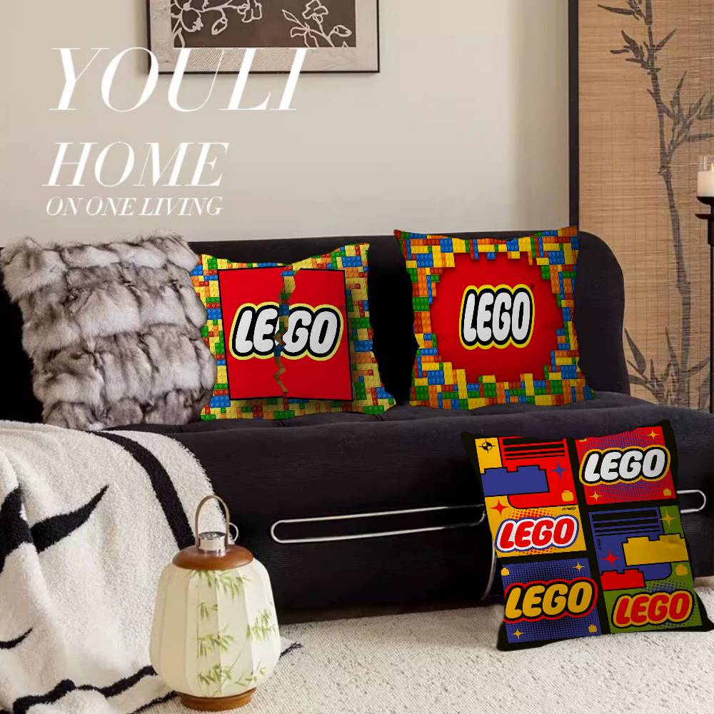 Home Textiles Logo - Klassieke L-LEGOS logo kussenhoes Inches Farmhouse