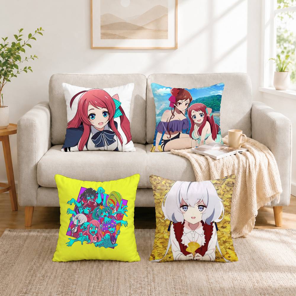 Home Landing Textiles - A-Anime Zombie Land Saga Kussensloop Vierkant