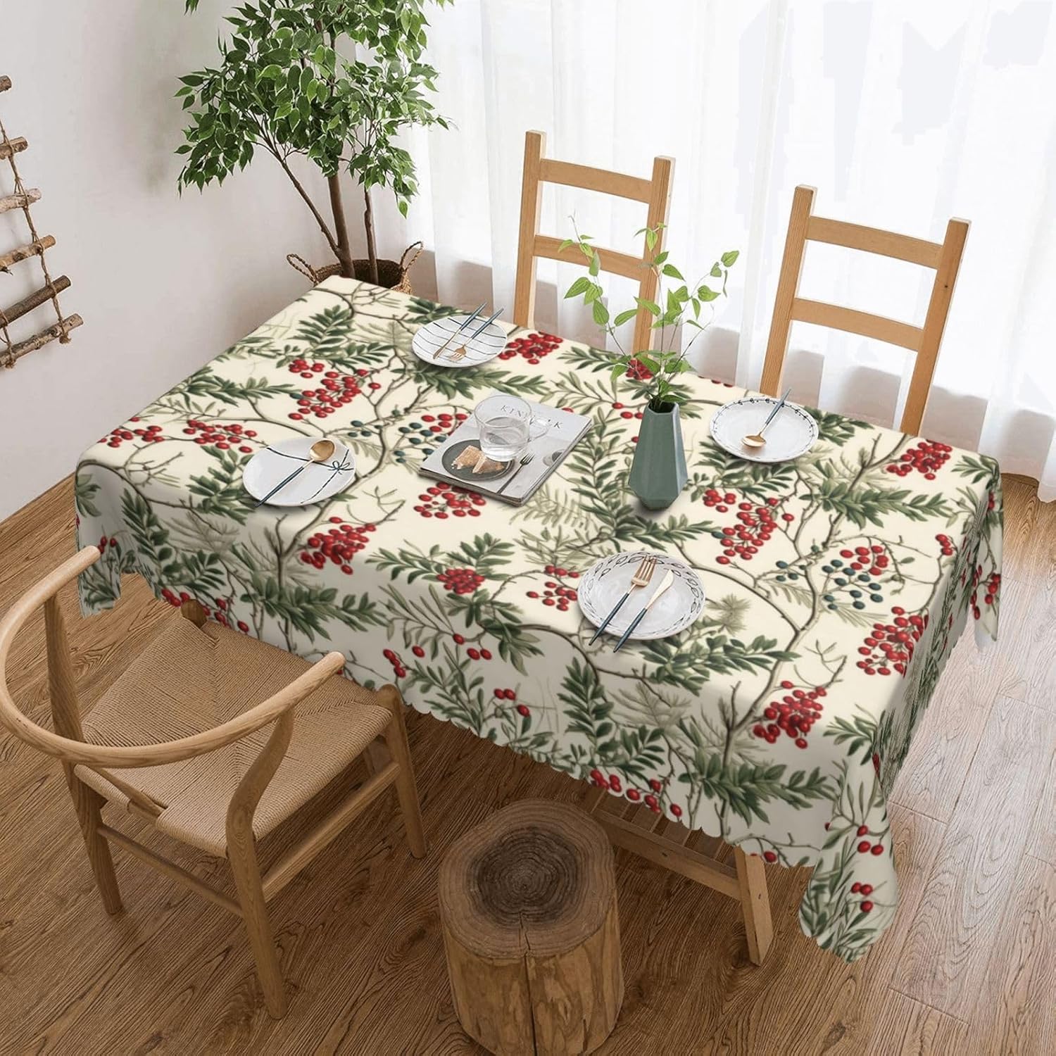 Aquarel Holly Berry kersttafel - Home Textiles Premium recensie en prijs