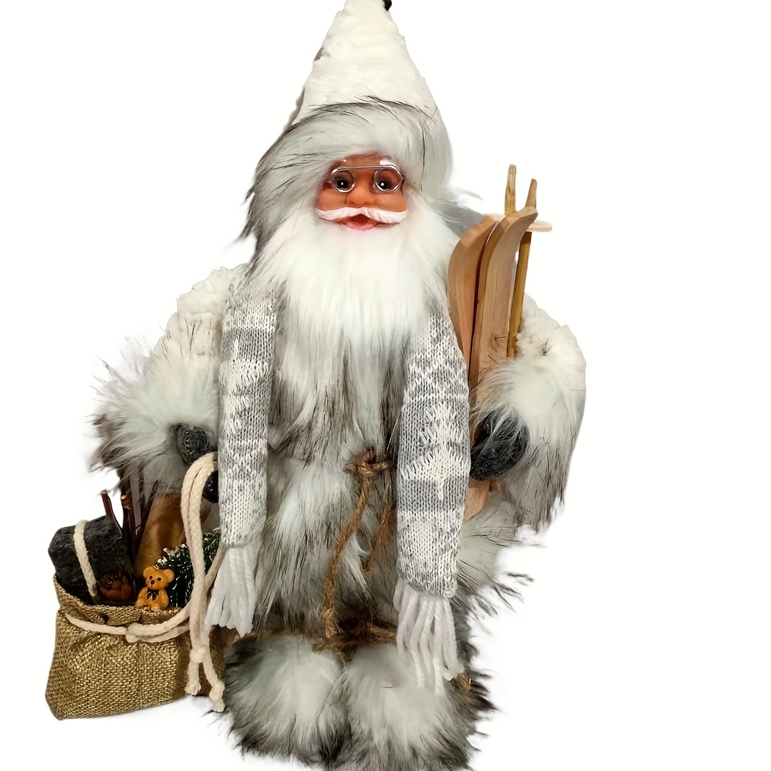 Blauwe en witte kerstman, kers - Home Textiles And Furnishing recensie en prijs