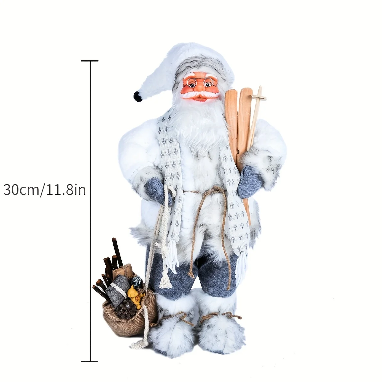 Blauwe en witte kerstman, kers - Home Textiles And Furnishing recensie en prijs