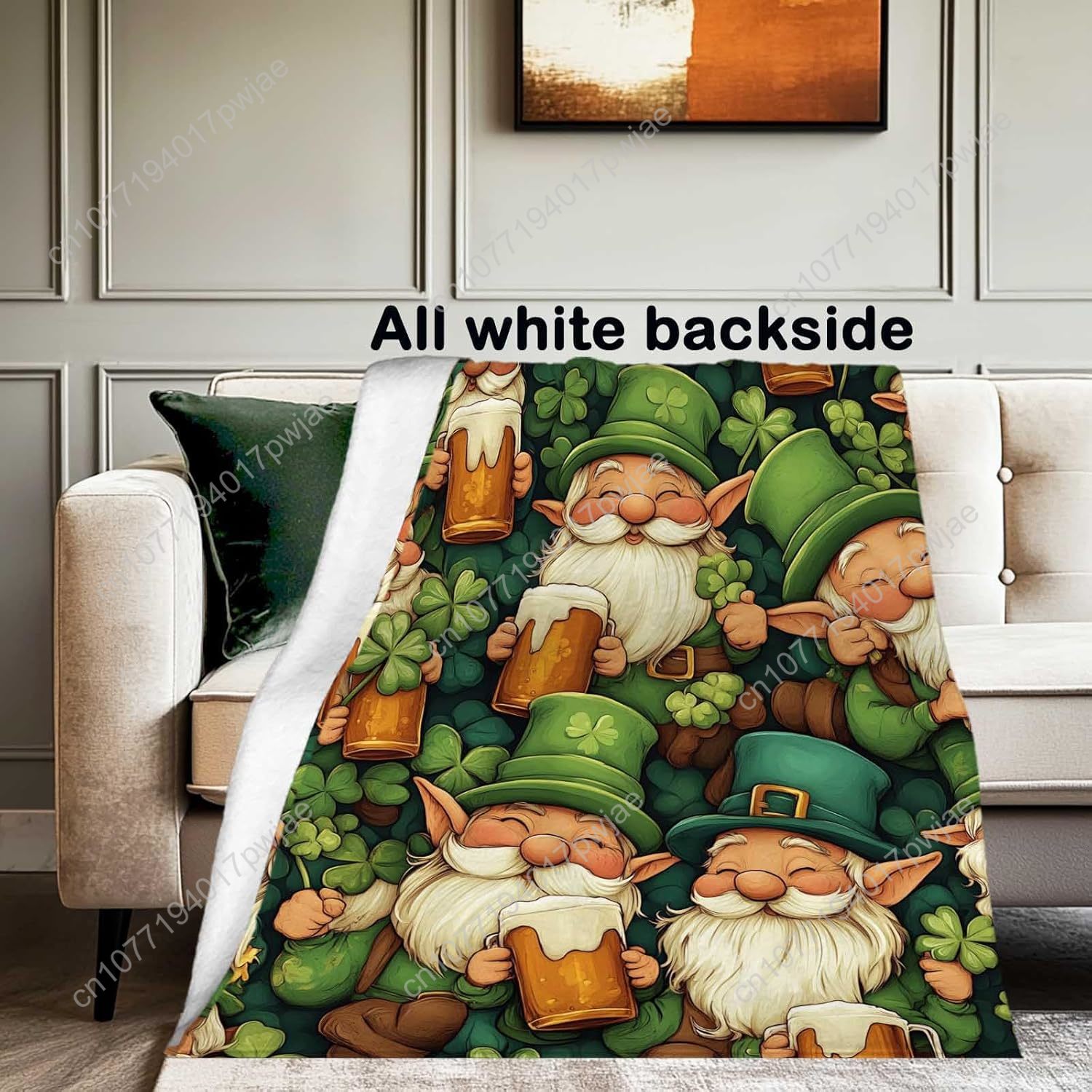 St. Patrick's Day Gnome gooien - Home Textiles Blanket recensie en prijs