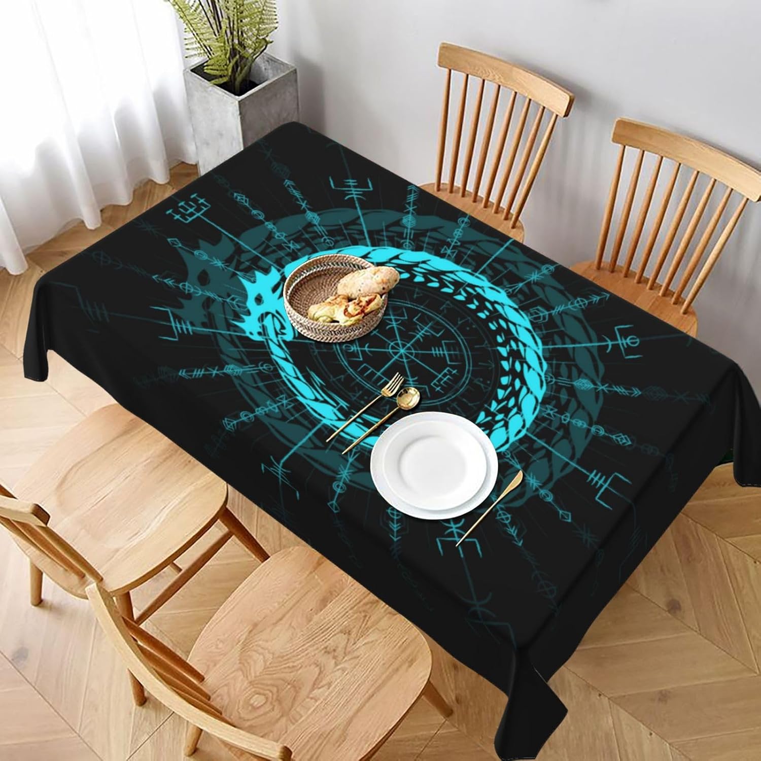 Viking Dragon Symbol Tafelklee - Home Textiles Premium recensie en prijs